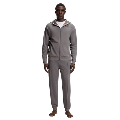 Dark Grey - Lifestyle - Boss Mens Sense Patterned Slim Joggers