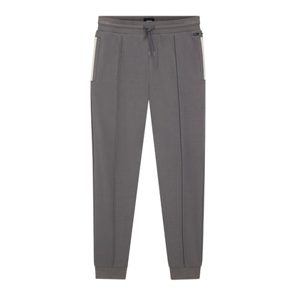 Dark Grey - Front - Boss Mens Sense Patterned Slim Joggers