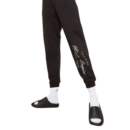 Black - Front - Missy Empire Womens-Ladies Slogan Joggers
