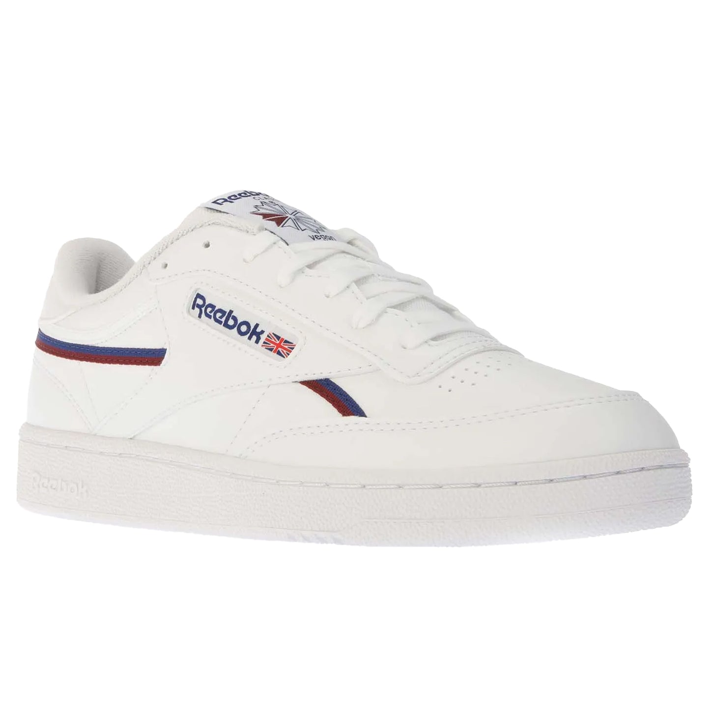 White - Front - Reebok Mens Club C 85 Vegan Trainers