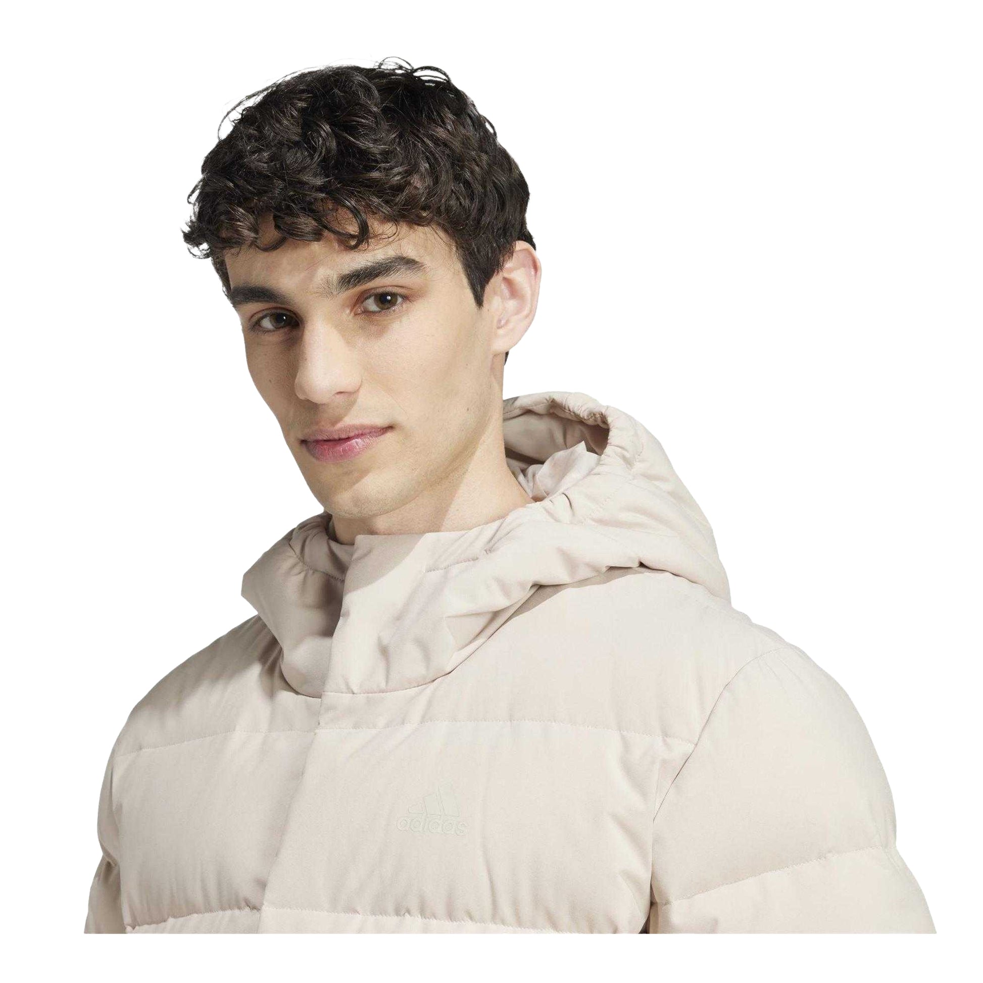 Beige - Lifestyle - Adidas Mens Helionic Hooded Jacket