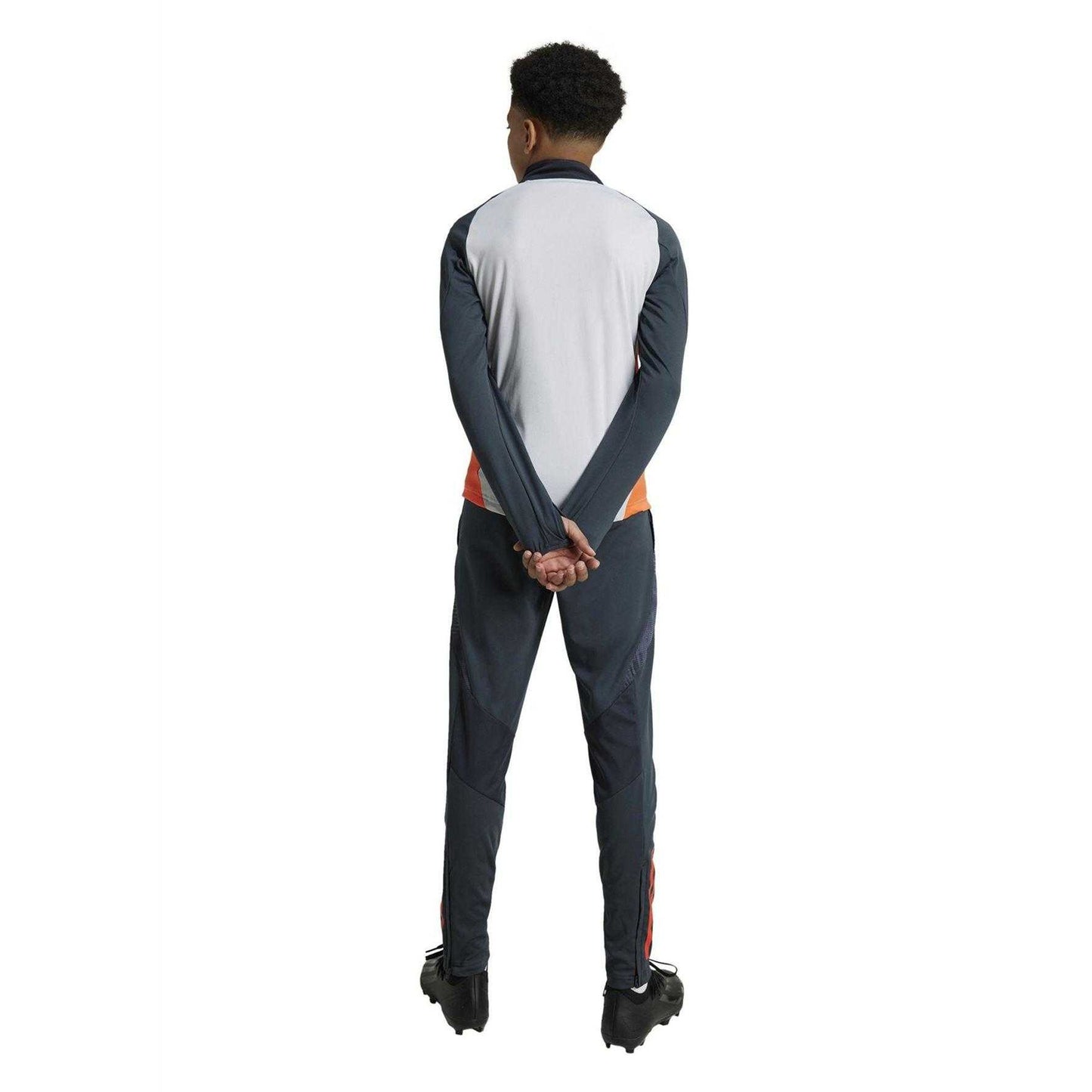Night Grey - Back - Adidas Boys Tiro 23 League Tracksuit Bottoms