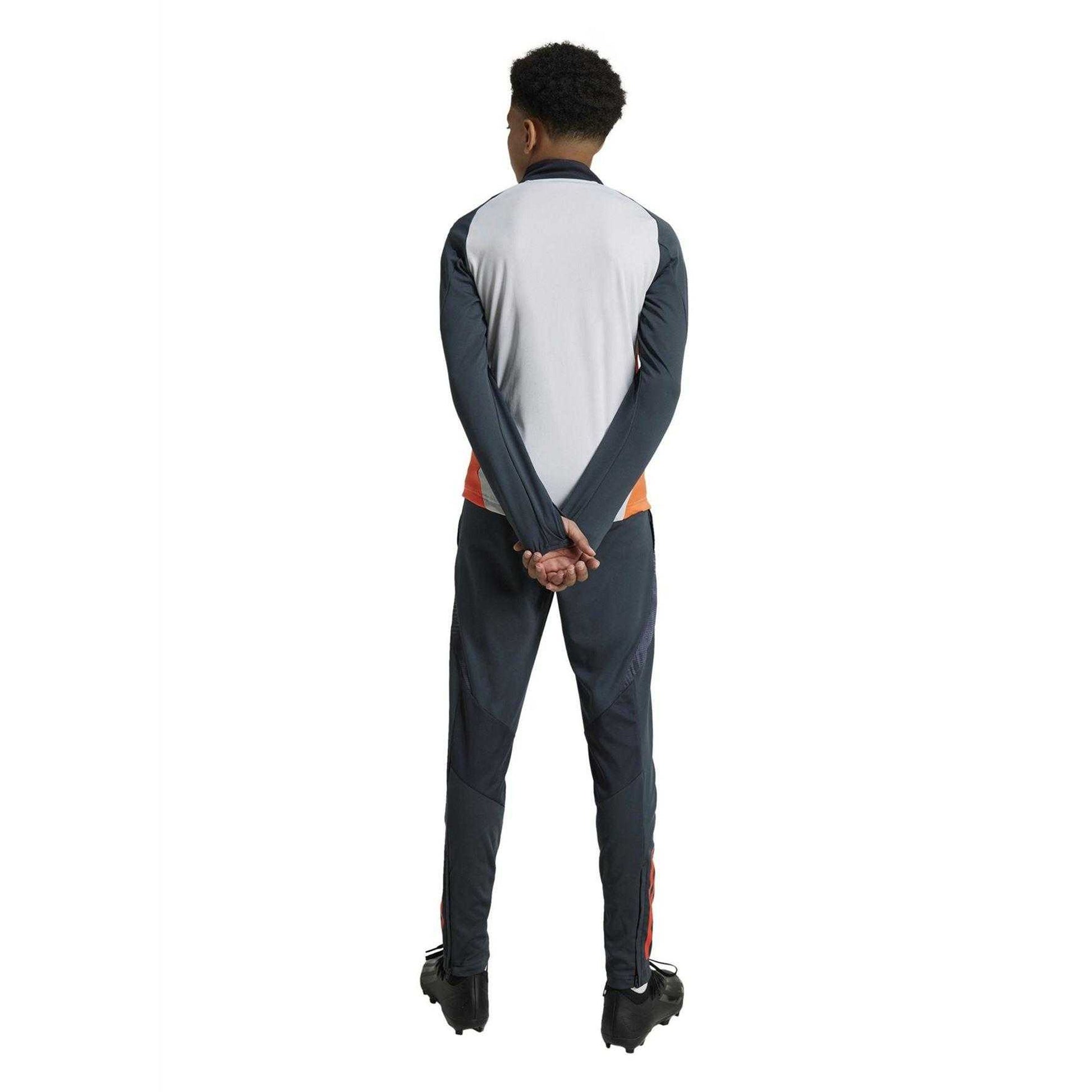 Night Grey - Back - Adidas Boys Tiro 23 League Tracksuit Bottoms