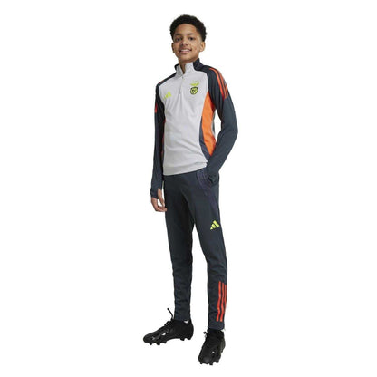Night Grey - Side - Adidas Boys Tiro 23 League Tracksuit Bottoms