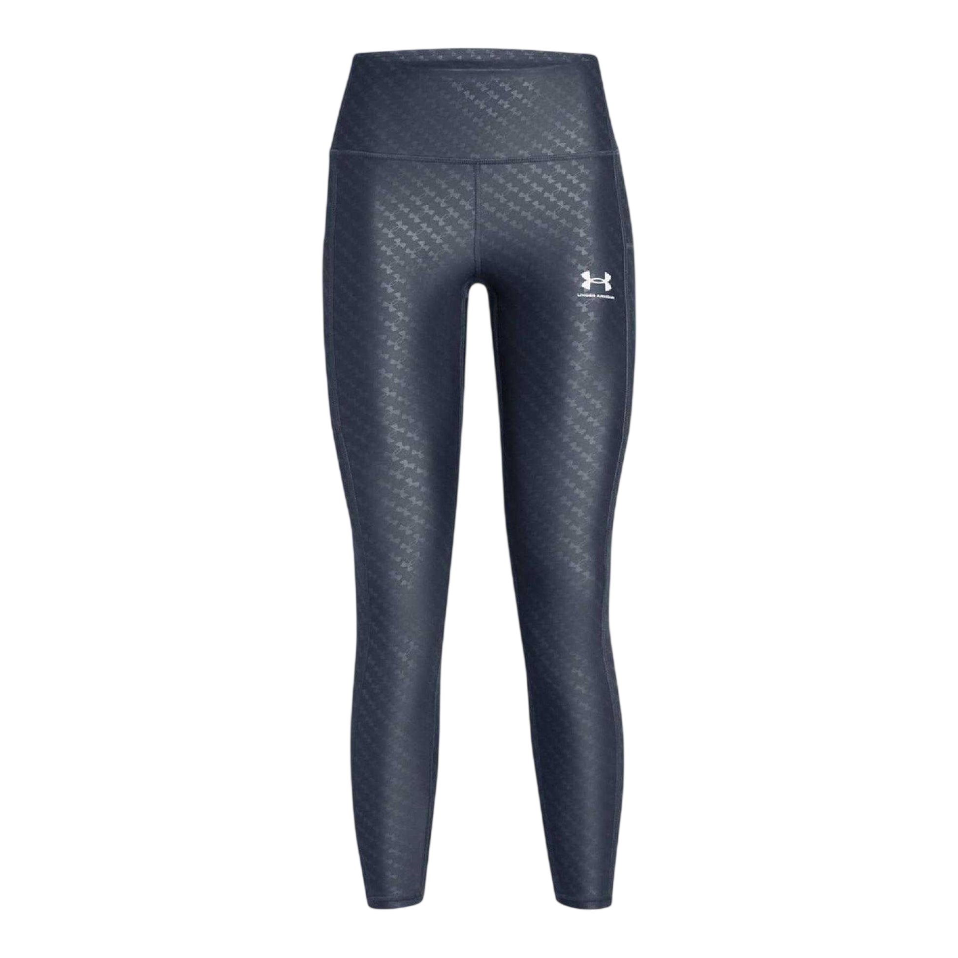 Grey - Front - Under Armour Womens-Ladies HeatGear Leggings