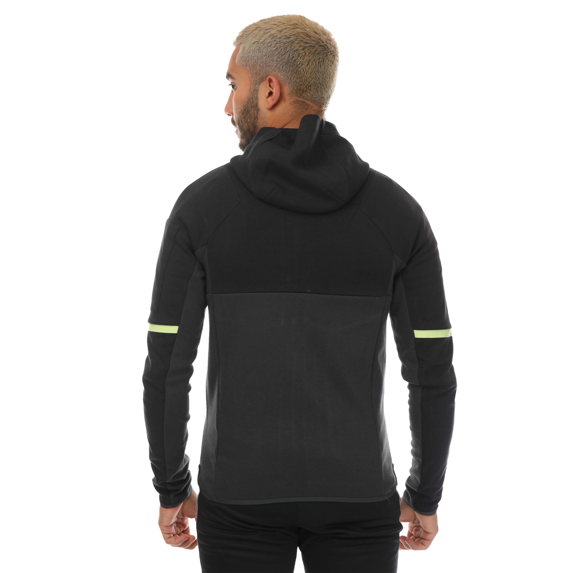 Black - Back - Adidas Mens Real Madrid CF Anthem Jacket