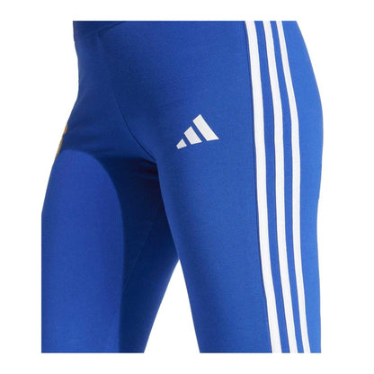 Royal Blue - Lifestyle - Adidas Womens-Ladies Real Side Stripe Fitted Leggings