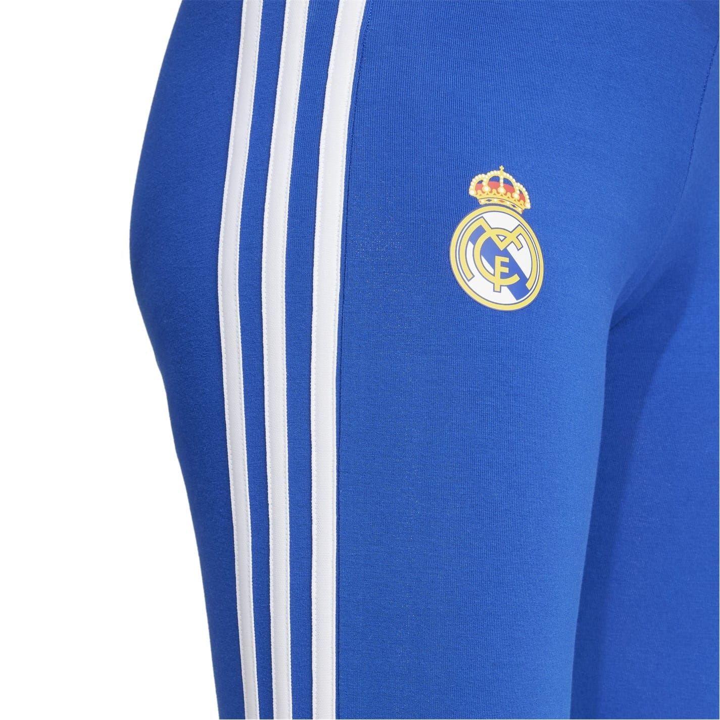 Royal Blue - Pack Shot - Adidas Womens-Ladies Real Side Stripe Fitted Leggings