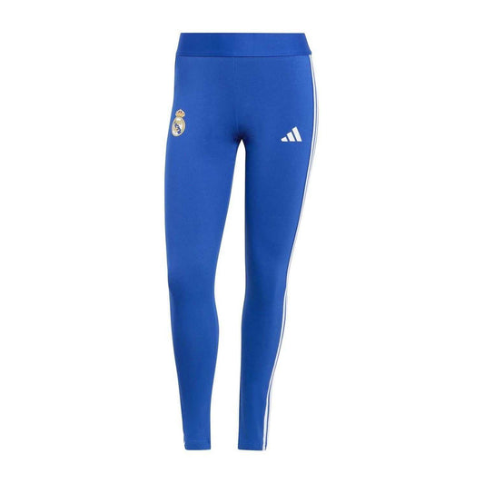 Royal Blue - Front - Adidas Womens-Ladies Real Side Stripe Fitted Leggings