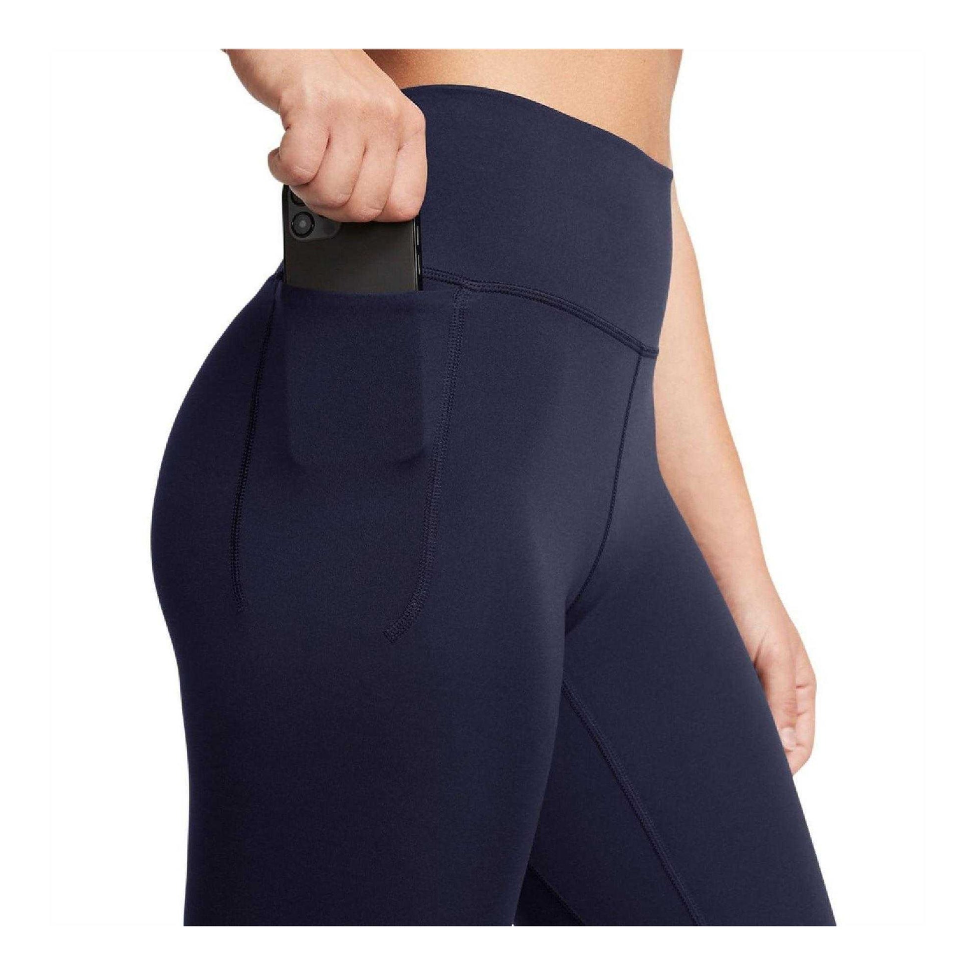 Blue - Side - Under Armour Womens-Ladies Leggings