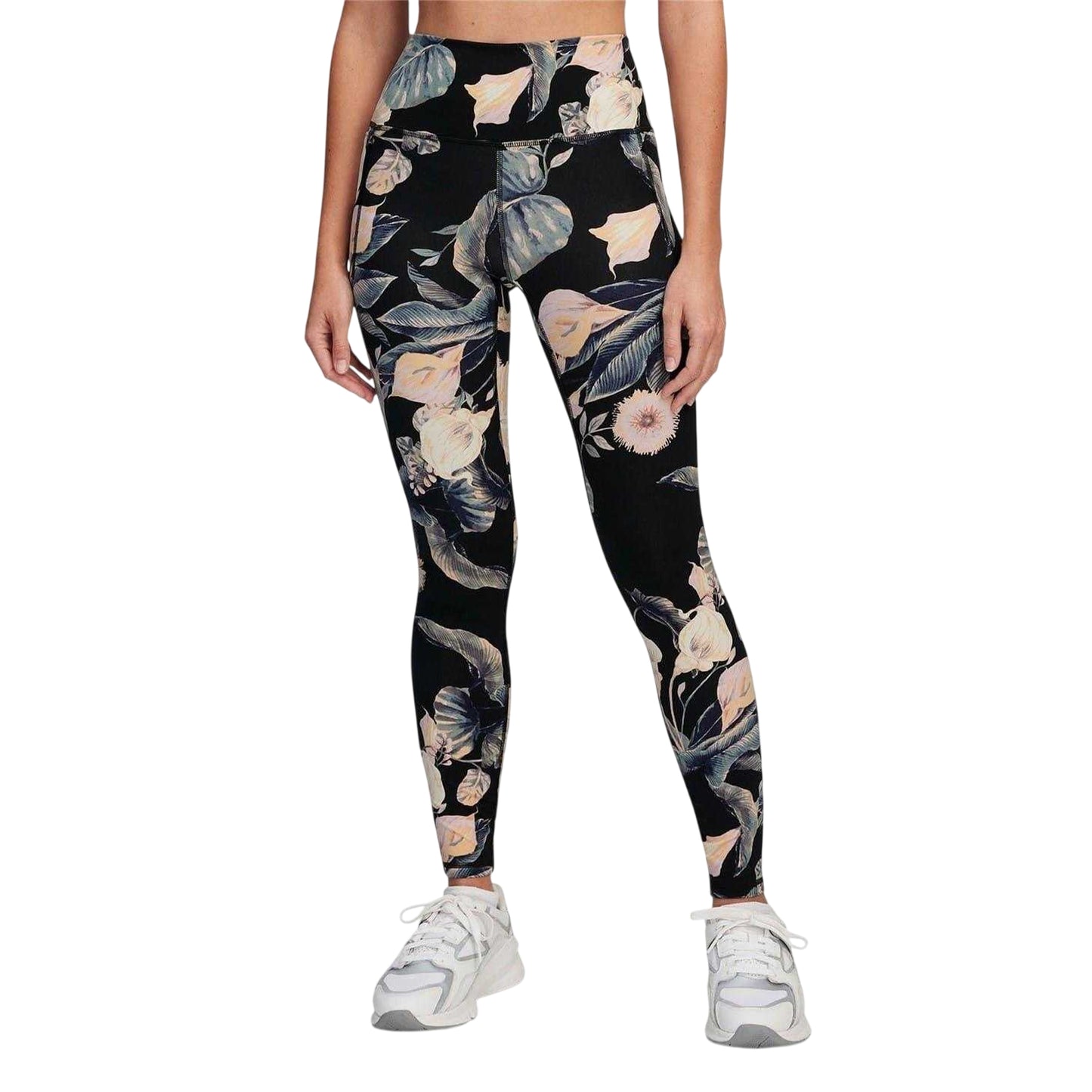 Black - Front - Under Armour Womens-Ladies Meridian Floral Pattern Leggings