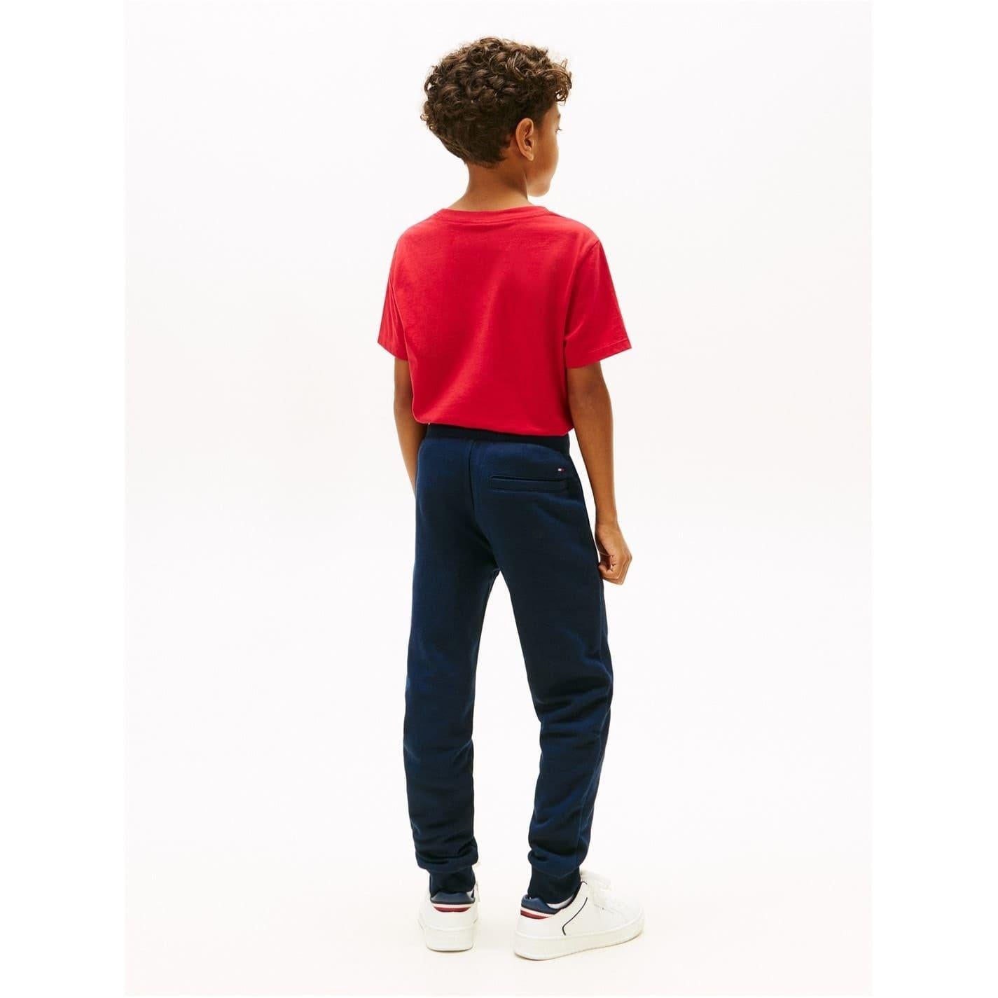 Navy - Pack Shot - Tommy Hilfiger Childrens-Kids Slim Joggers