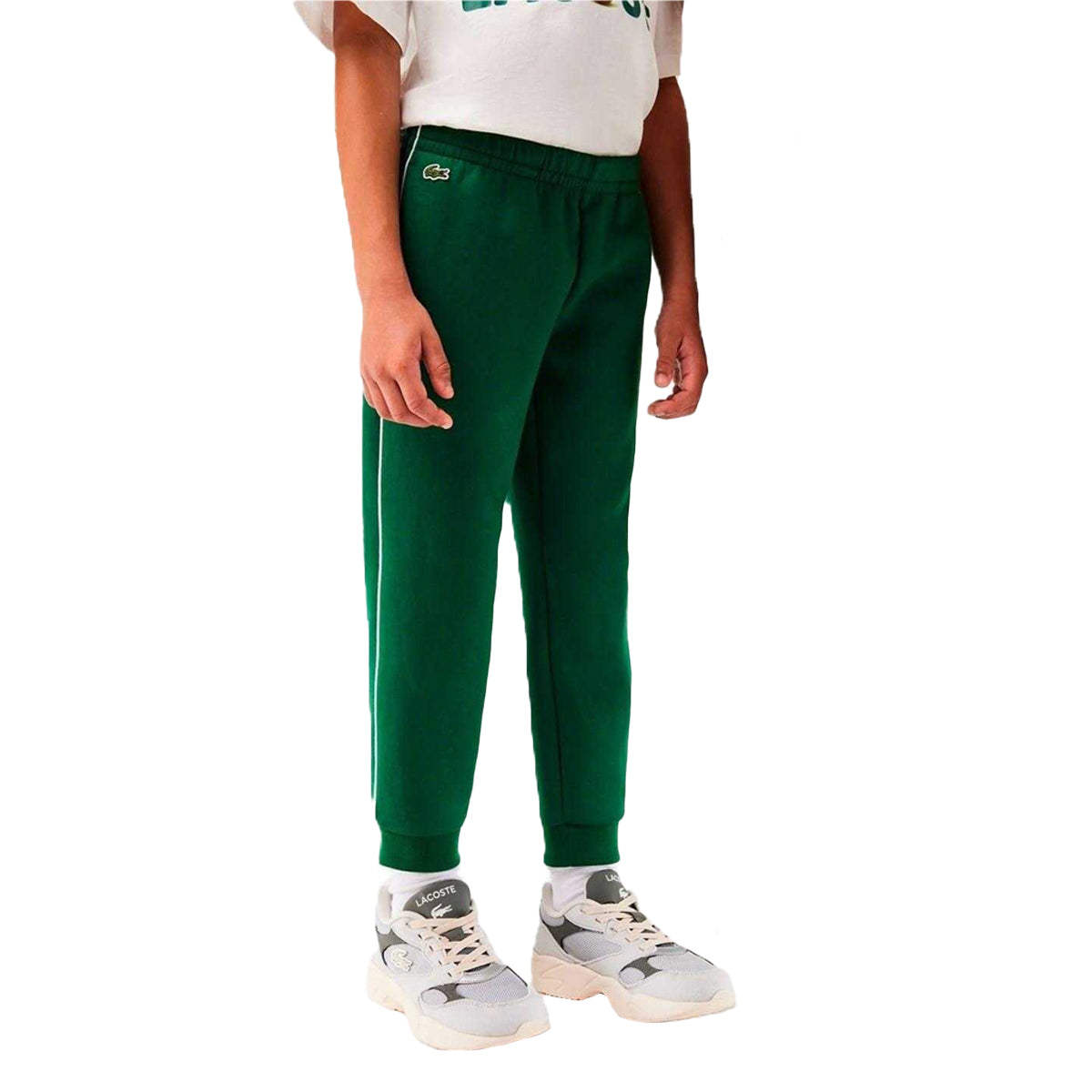 Green - Front - Lacoste Childrens-Kids Regular Joggers