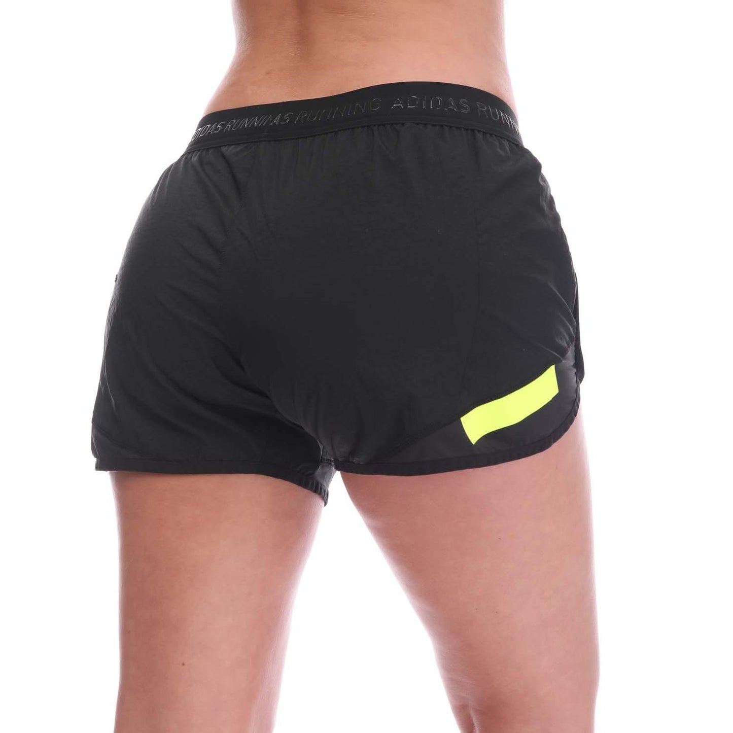 Black - Back - Adidas Womens-Ladies Ultra Running Shorts