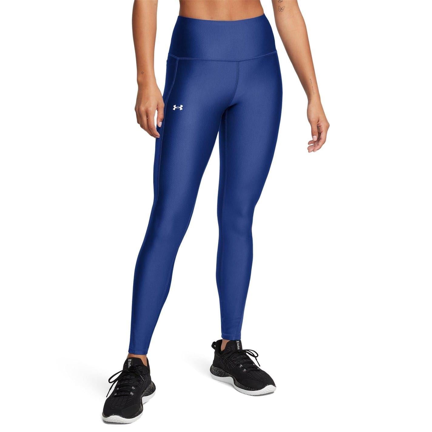 Blue - Side - Under Armour Womens-Ladies Vanish Fitted Leggings