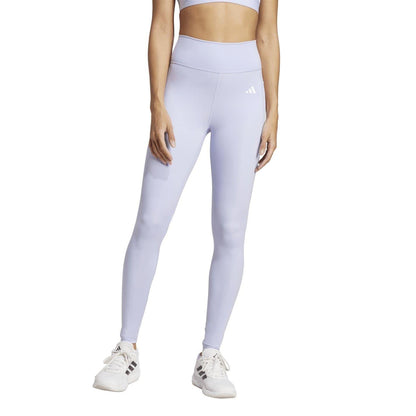 Violet-White - Pack Shot - Adidas Womens-Ladies Optime Shaping Leggings
