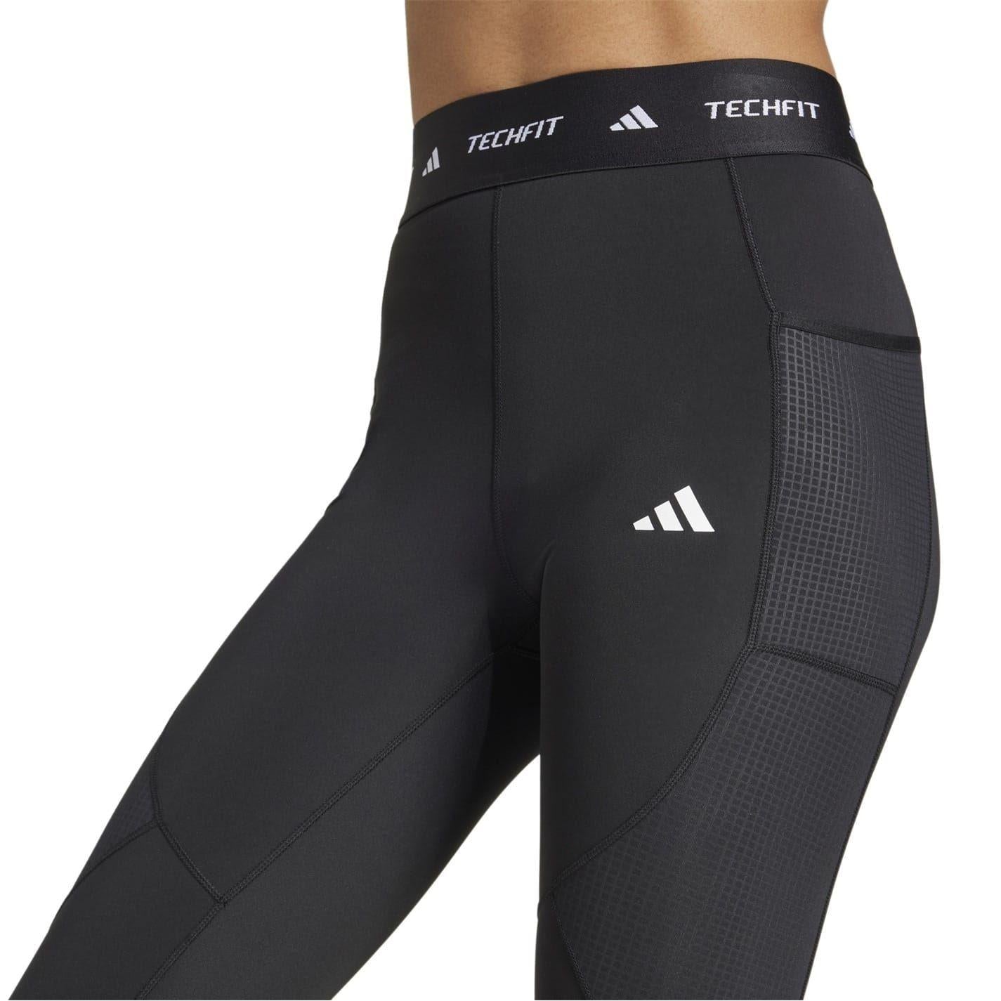 Black - Side - Adidas Womens-Ladies Cold.Rdy Insulated Leggings