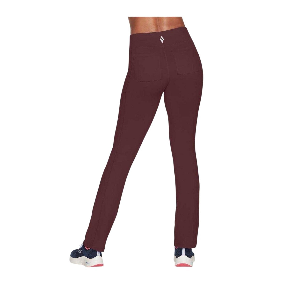 Purple - Back - Skechers Womens-Ladies Go Walk Shape & Lift Leggings
