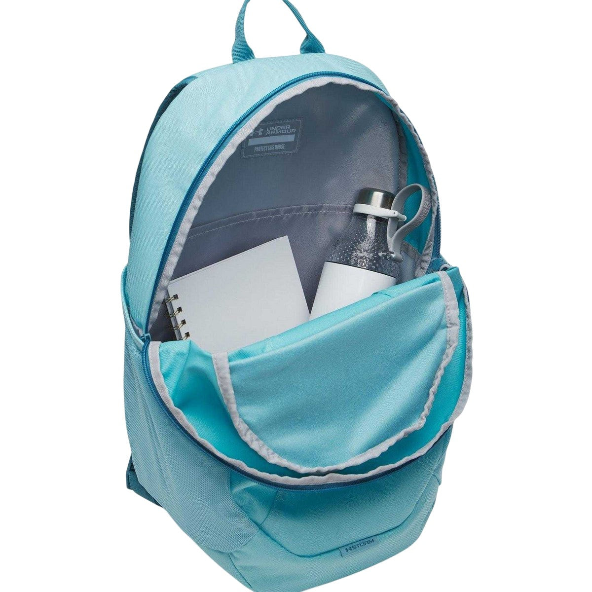 Blue Haze - Front - Under Armour Hustle Lite Backpack