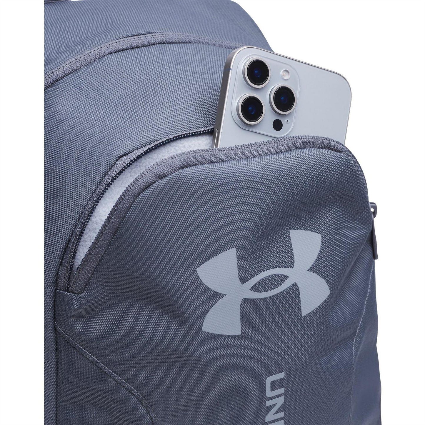 Grey-Black - Pack Shot - Under Armour Hustle Lite Backpack