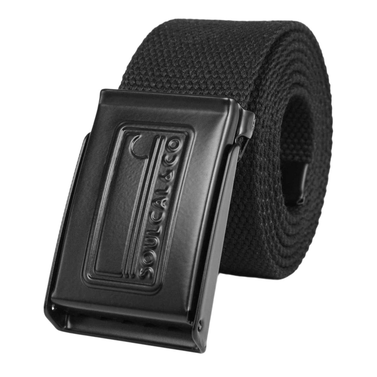 Black - Back - SoulCal Mens Logo Webbing Belt