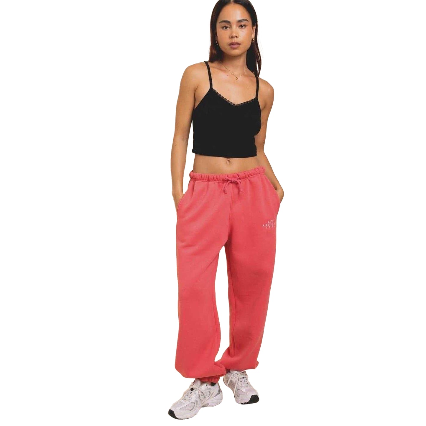 Bright Pink - Lifestyle - Daisy Street Womens-Ladies LA Joggers