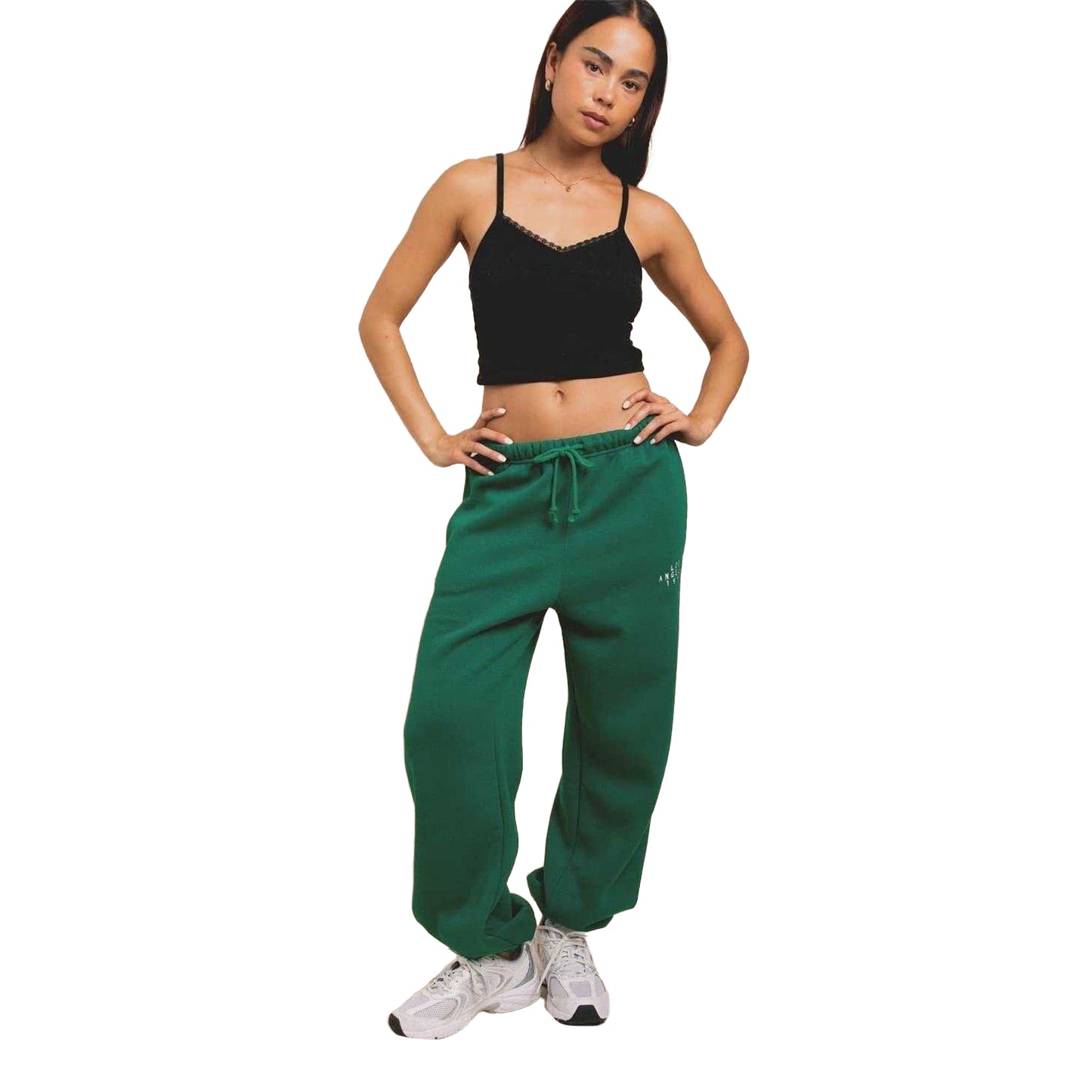 Forest Green - Lifestyle - Daisy Street Womens-Ladies LA Joggers