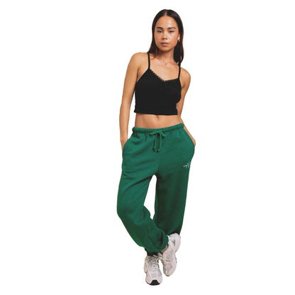 Forest Green - Pack Shot - Daisy Street Womens-Ladies LA Joggers