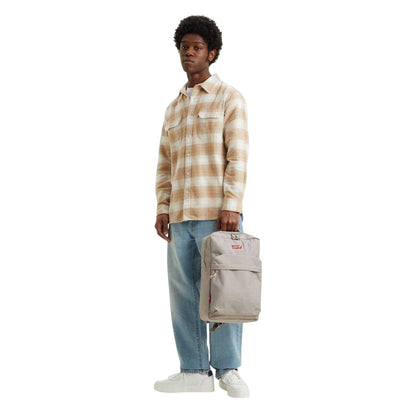 Sharkskin-Red - Lifestyle - Levis Logo Eco Friendly Tab Detail Backpack