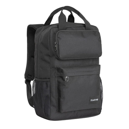 Black - Side - Firetrap Lazer Logo Backpack