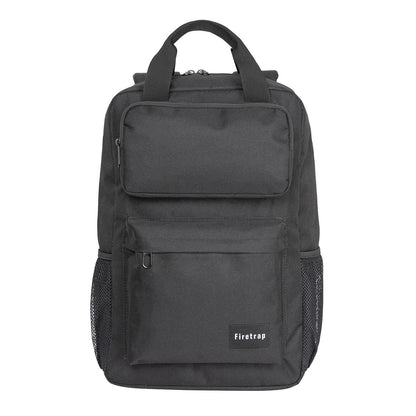 Black - Front - Firetrap Lazer Logo Backpack