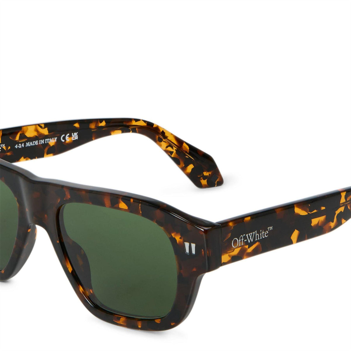 Havana-Green - Side - Off White Providence Tortoise Shell Sunglasses