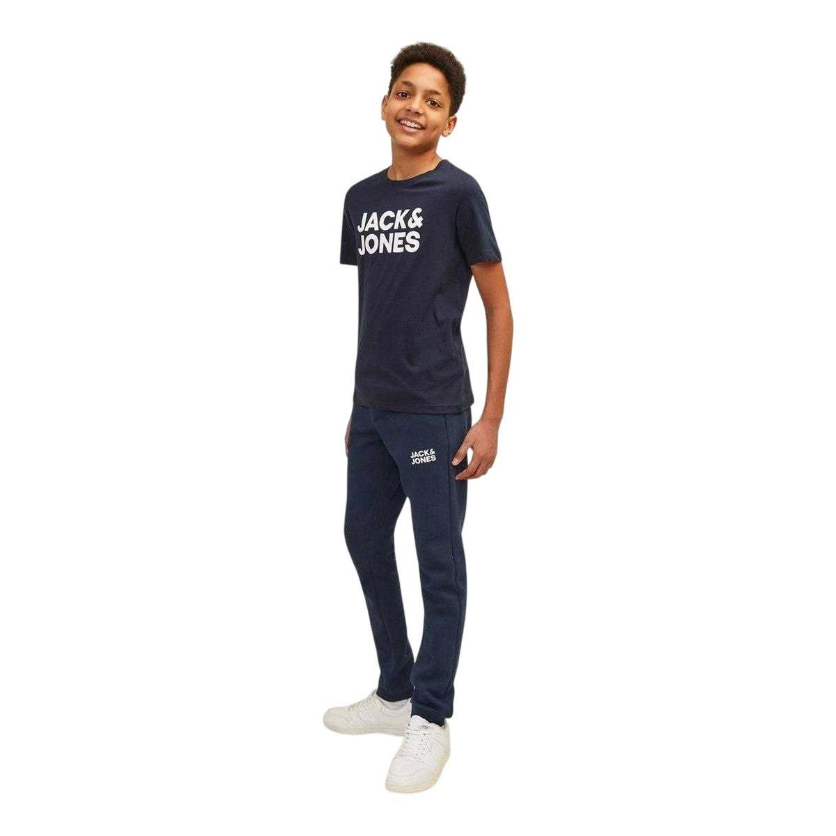 Navy Blazer - Side - Jack And Jones Boys Gordon Regular Joggers