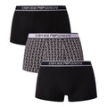 Black - Front - Emporio Armani Mens Boxer Shorts (Pack of 3)