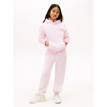 Light Pink - Side - Tommy Hilfiger Childrens-Kids Solid Regular Joggers