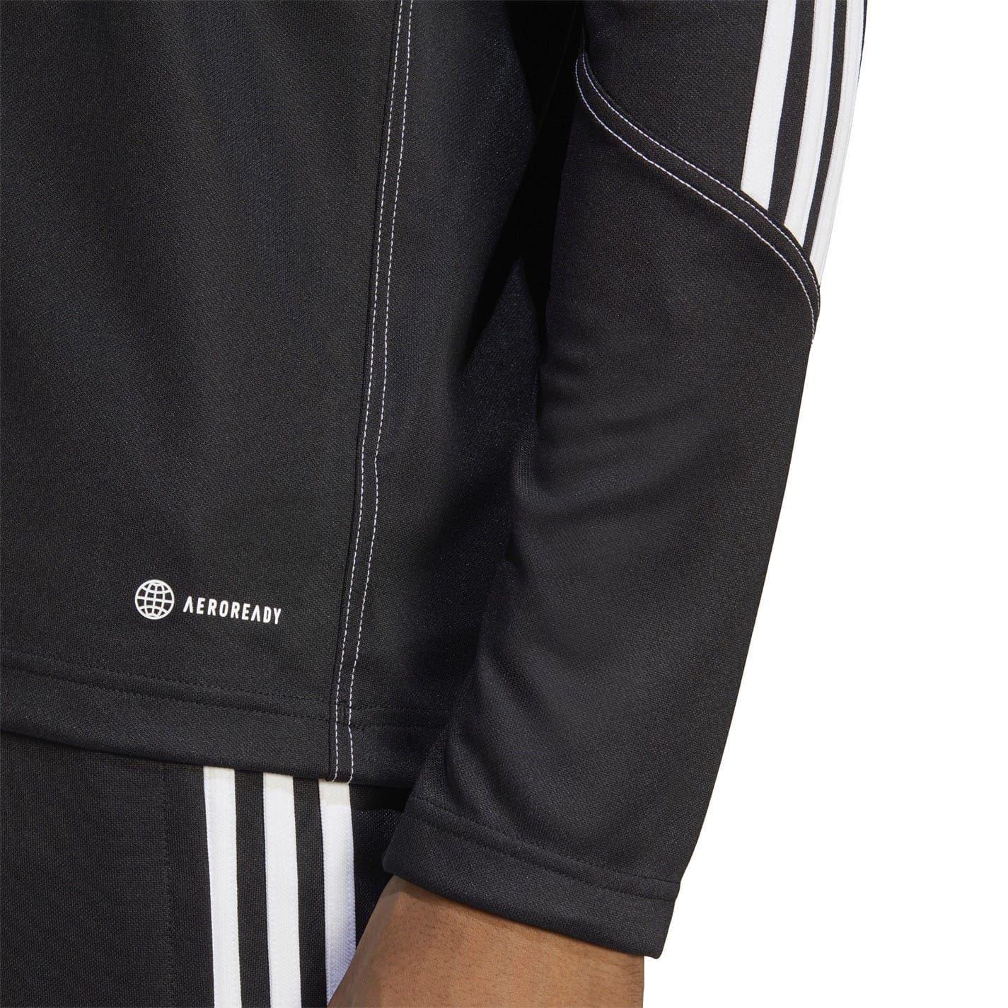 Black - Side - Adidas Mens Tiro 23 3 Stripes Track Top