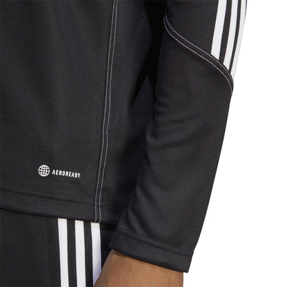 Black - Side - Adidas Mens Tiro 23 3 Stripes Track Top