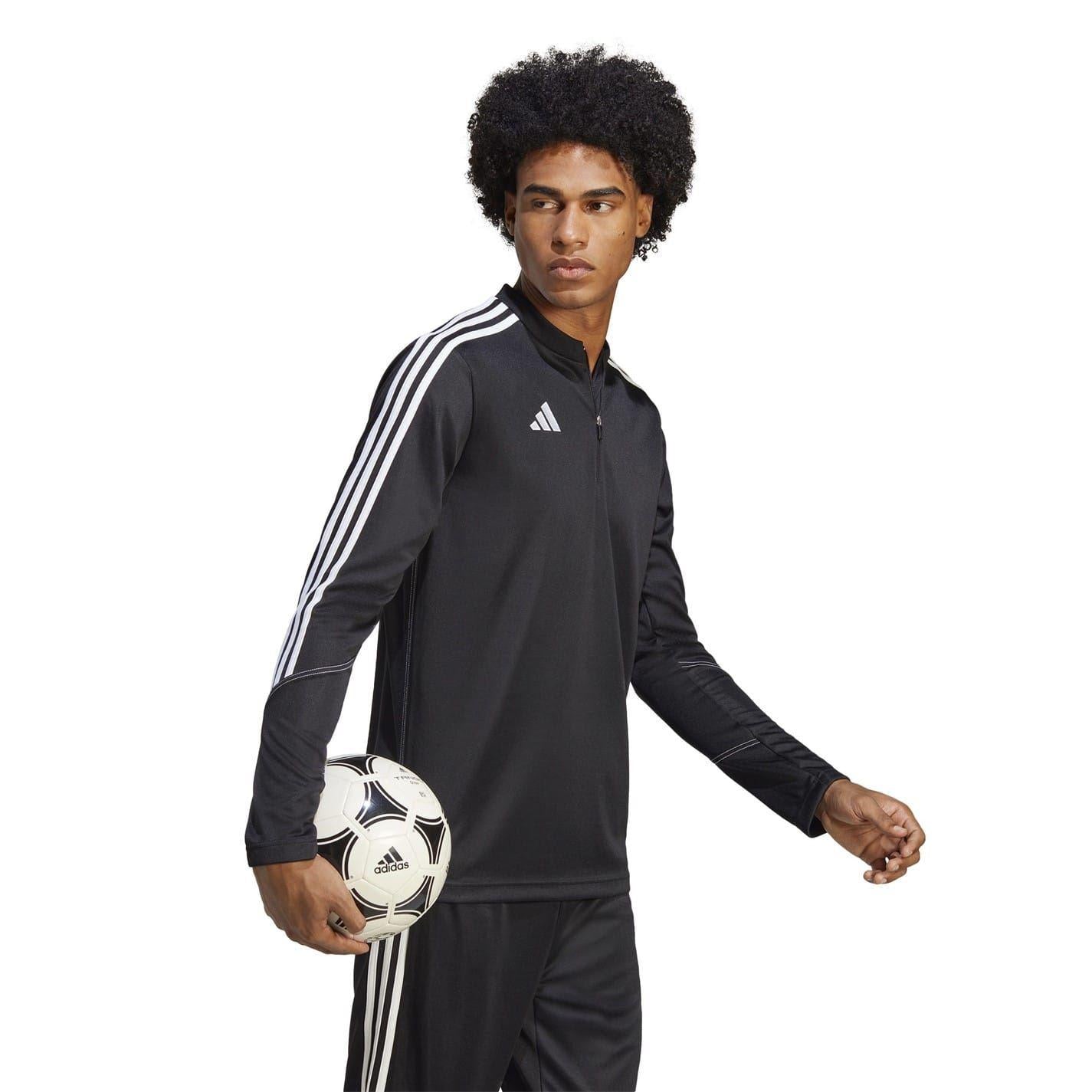 Black - Lifestyle - Adidas Mens Tiro 23 3 Stripes Track Top