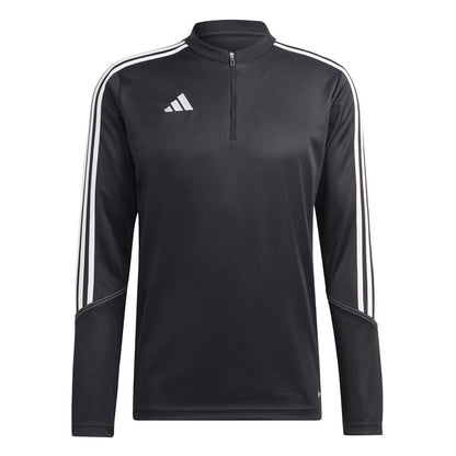 Black - Front - Adidas Mens Tiro 23 3 Stripes Track Top