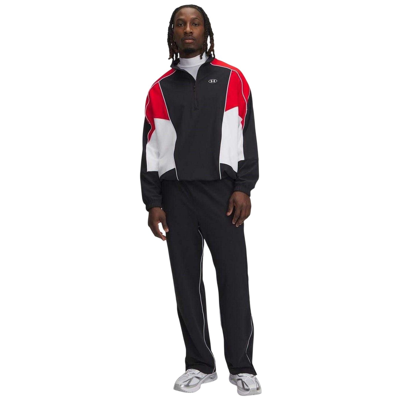 Black - Back - Under Armour Mens Colour Block Track Jacket