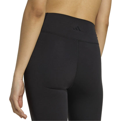 Black - Side - Adidas Womens-Ladies Essentials Flared Leggings