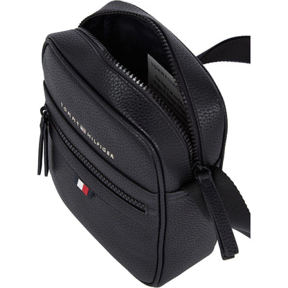 Black - Side - Tommy Hilfiger Essential Mini Reporter Bag