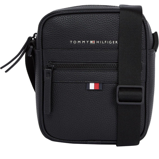 Black - Front - Tommy Hilfiger Essential Mini Reporter Bag