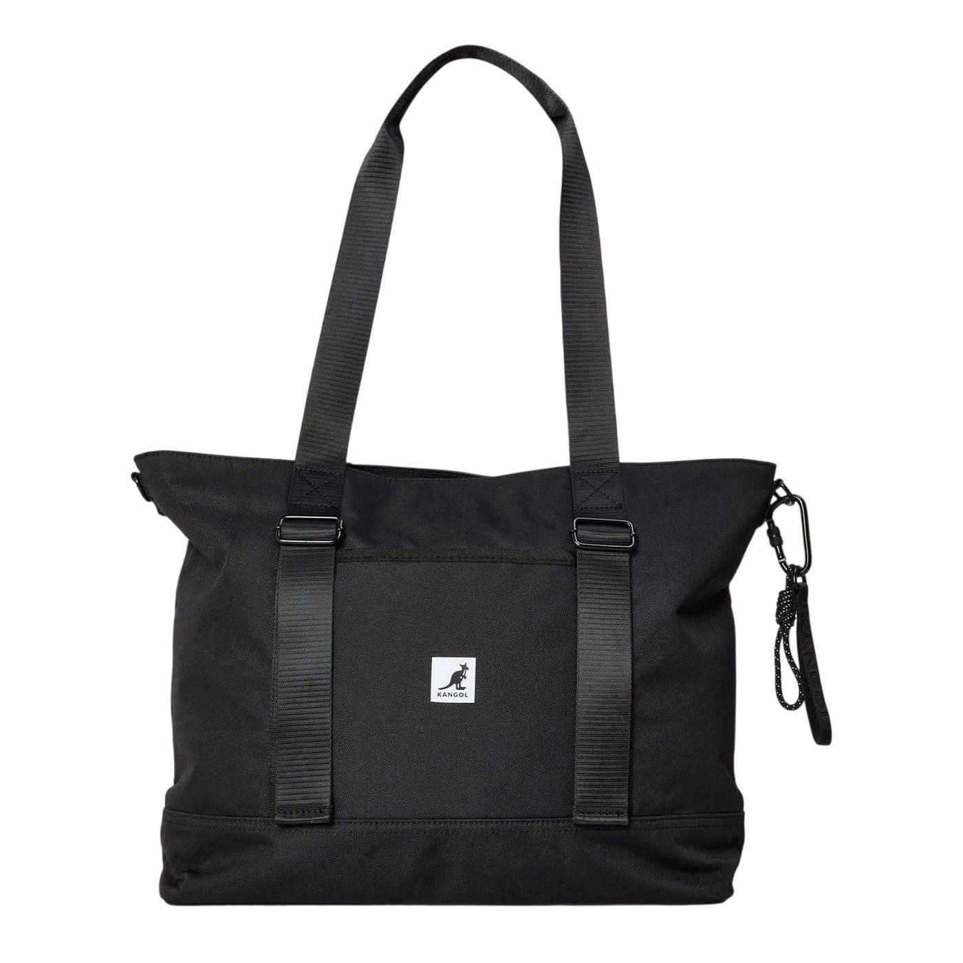 Black - Front - Kangol Logo Two Tone Tote Bag