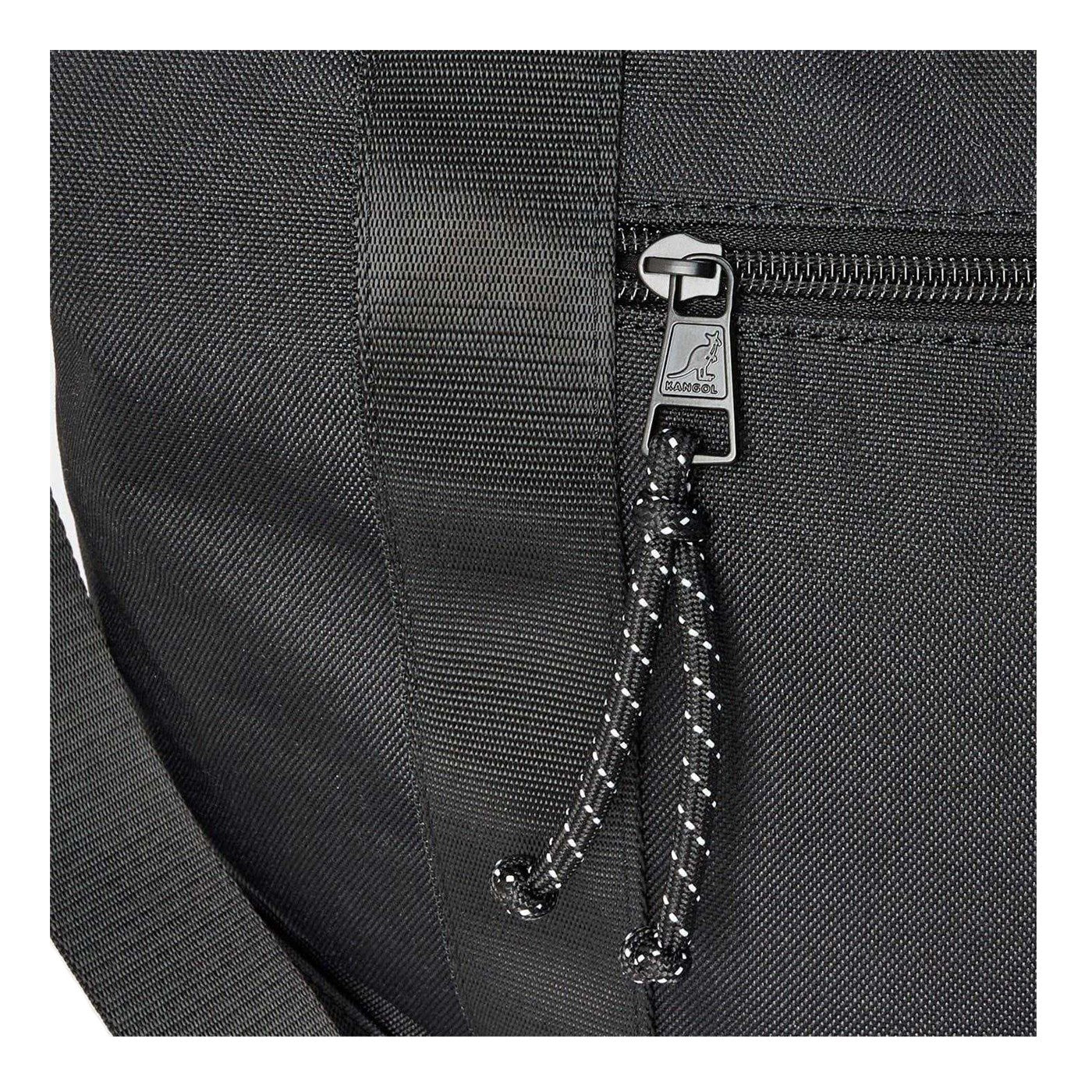 Black - Side - Kangol Logo Two Tone Tote Bag