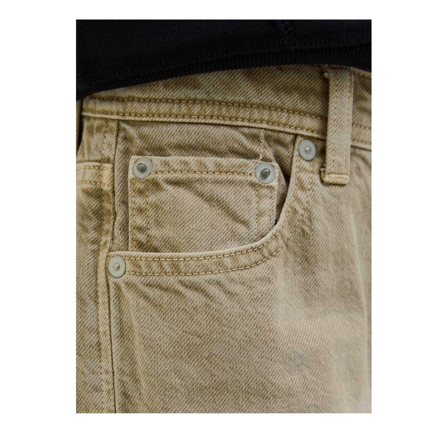 Desert Dust - Side - Jack And Jones Boys Chris Denim Relaxed Fit Jeans