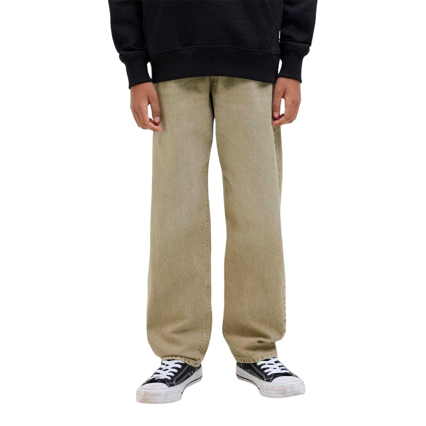 Desert Dust - Front - Jack And Jones Boys Chris Denim Relaxed Fit Jeans