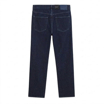 Dark Blue - Back - Hugo Mens Denim Wide Leg Jeans