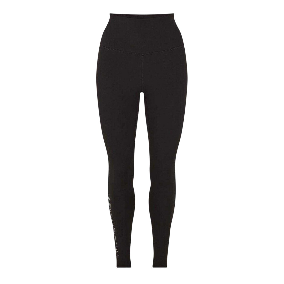 Black - Front - Champion Womens-Ladies Logo Leggings