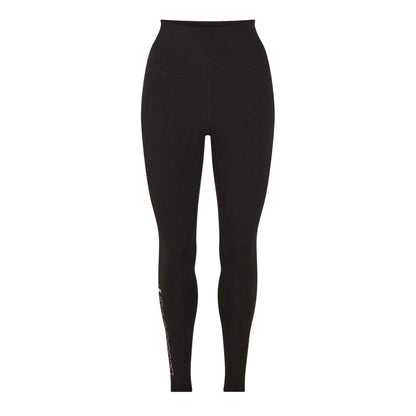Black - Front - Champion Womens-Ladies Logo Leggings